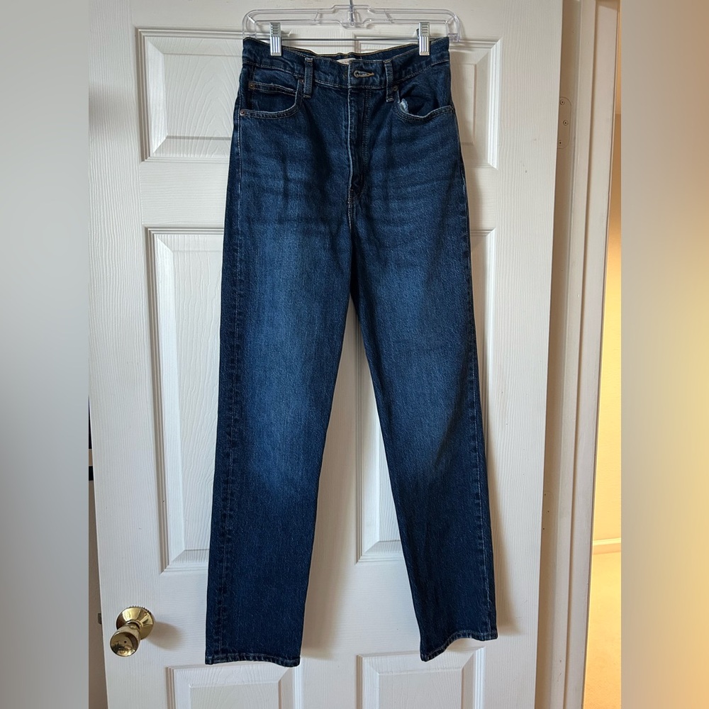 Levi's Women's High Rise Jeans - Dark Blue. 70's high slim straight
